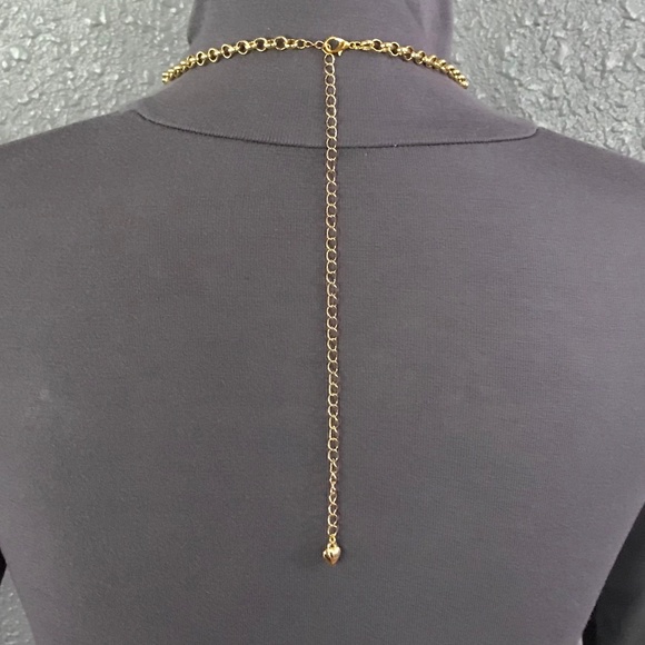 SOLD—White Lotus Lucia Greco Gold 7 Detachable Charms Necklace, Handmade Replica - Picture 12 of 16